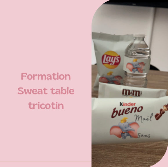 Double Formation Tricotin et Sweet Table