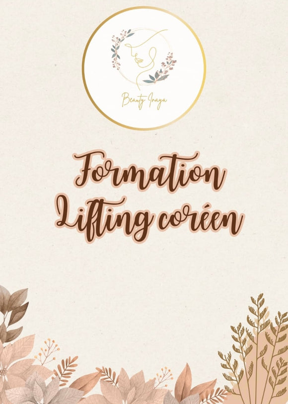 Formation lifting coréen à distance avec kit de démarrage inclus