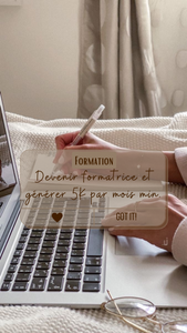 Devenir formatrice et générer min. 5K par mois